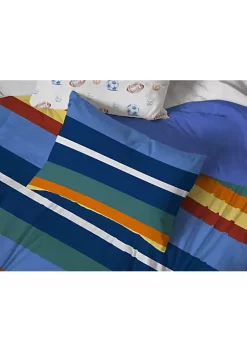 Saturday Park Vintage Stripe & Sports 100% Organic Cotton Bed Set -Perry Elli Shop Belk 828