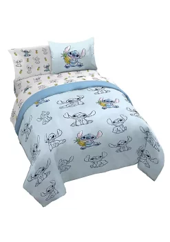 Saturday Park Disney Lilo & Stitch Watercolor Vibes 100% Organic Cotton Bed Set -Perry Elli Shop Belk 847