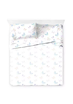 Saturday Park Ombre Butterflies 100% Organic Cotton Bed Set -Perry Elli Shop Belk 904