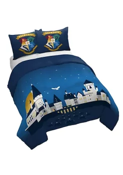Saturday Park Harry Potter Exploring Hogwarts 100% Organic Cotton Duvet Cover & Sham Set -Perry Elli Shop Belk 922