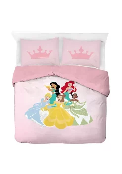 Saturday Park Disney Princess Besties 100% Organic Cotton Duvet Cover & Sham Set -Perry Elli Shop Belk 928