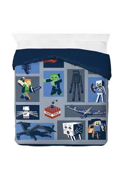 Saturday Park Minecraft Emblematic 100% Organic Cotton Duvet Cover & Sham Set -Perry Elli Shop Belk 952