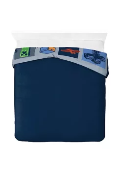 Saturday Park Minecraft Emblematic 100% Organic Cotton Duvet Cover & Sham Set -Perry Elli Shop Belk 953