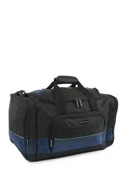 Perry Ellis® Medium Travel Duffel Bag Black/Navy