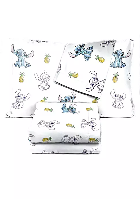 Saturday Park Disney Lilo & Stitch Watercolor Vibes 100% Organic Cotton Full Sheet Set 4 Saturday Park Disney Lilo & Stitch Watercolor Vibes 100% Organic Cotton Full Sheet Set - Image 2